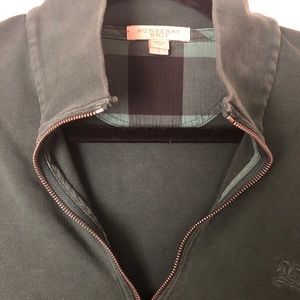 Burberry Green Zip Up. Size Small.